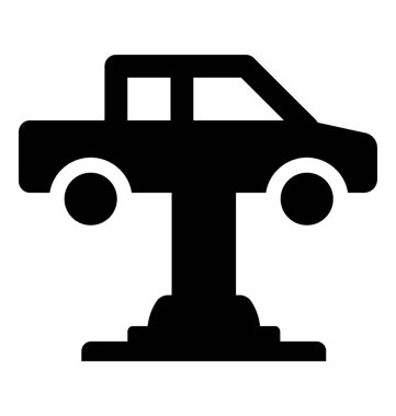 En yüksek Jack araba bakım için düzenlenen araba