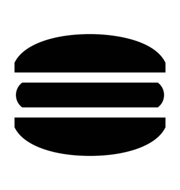 Bir biftek ile fast food burger patti