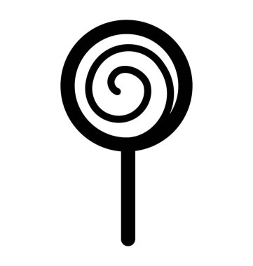 Doku ve desen şeklinde girdap lolipop