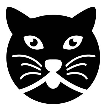 Yaratıcı izole tasarım karikatür kedi