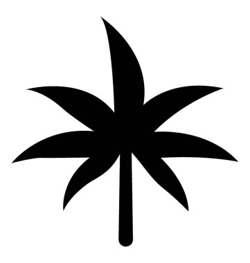 Simetrik düzenleme esrar yaprak