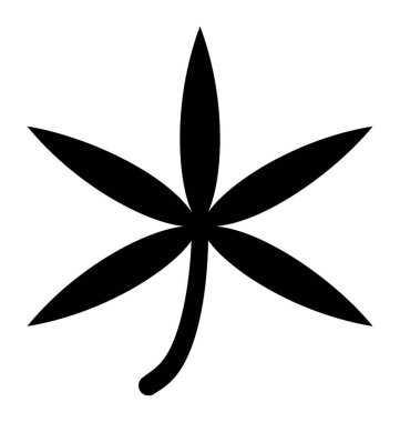 Beyaz arkaplanda marihuana yaprağı