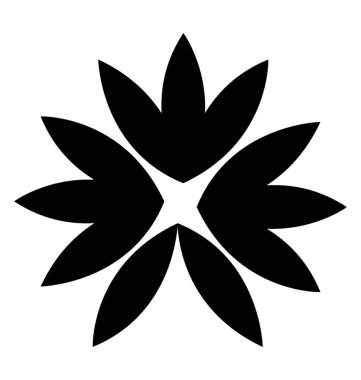 Simetrik düzenleme esrar yaprak