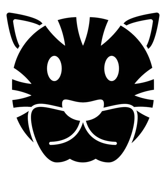 Tigre Lindo Aparentemente Peligroso — Vector de stock