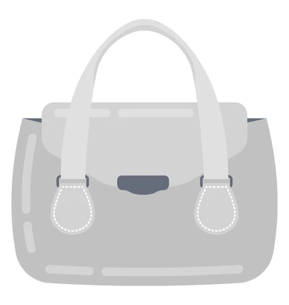 Damen Handtasche Flache Ikone Design — Stockvektor