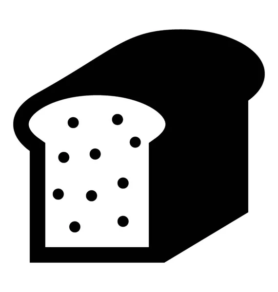 白い背景のパン — ストックベクタ