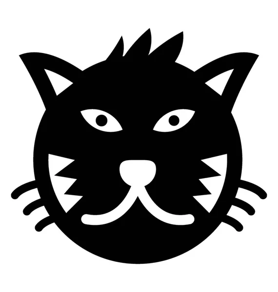Піктограма Яку Буде Використано Емоційну Кішку — стоковий вектор