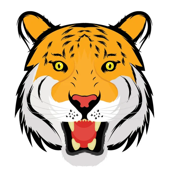 Tigre Animal Salvaje — Vector de stock