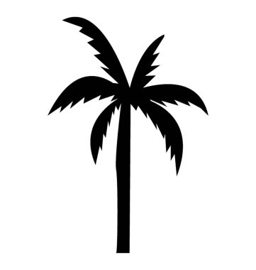 Uzun gövde palmiye ağacı