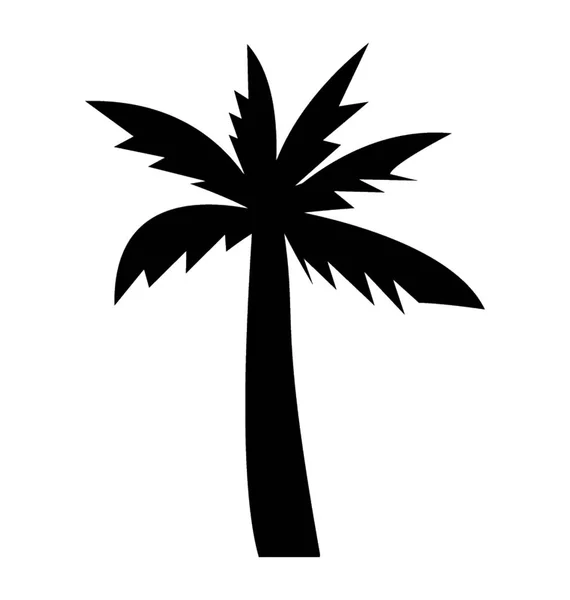 Significativo Modello Albero Palma Tropicale — Vettoriale Stock