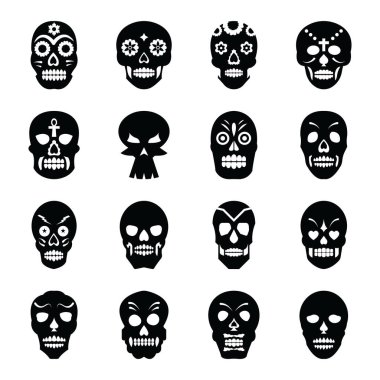 Katı Icons set dövmeler