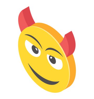 Evilness kavramı sunan bir kötü smiley