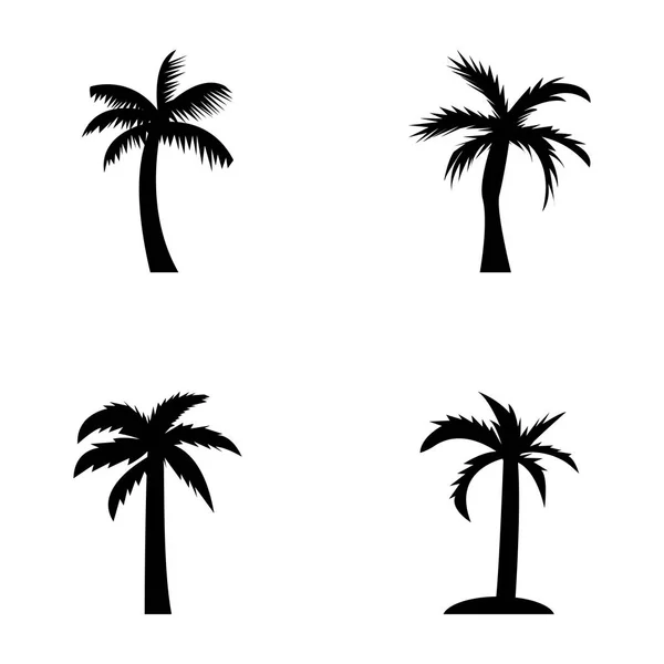 Palm Icons Set — Stock Vector