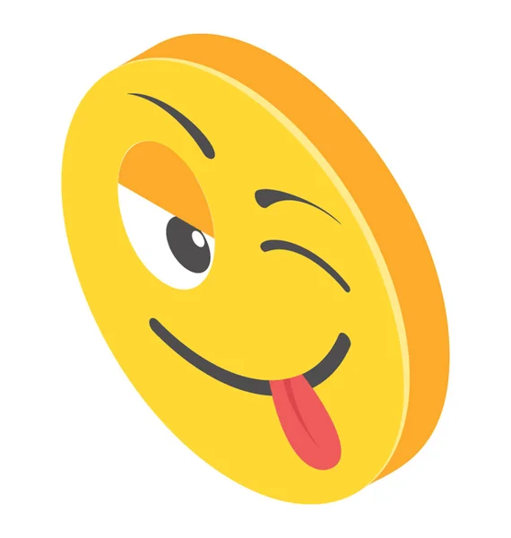 감정의 Emoji 아이소메트릭 디자인 — 스톡 벡터