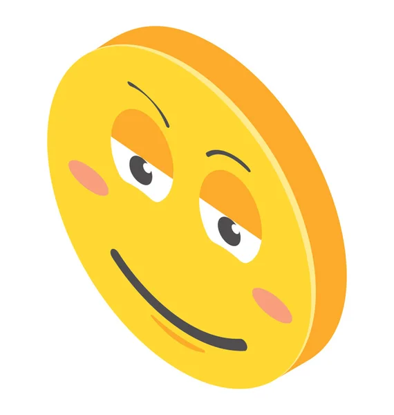 감정의 Emoji 아이소메트릭 디자인 — 스톡 벡터