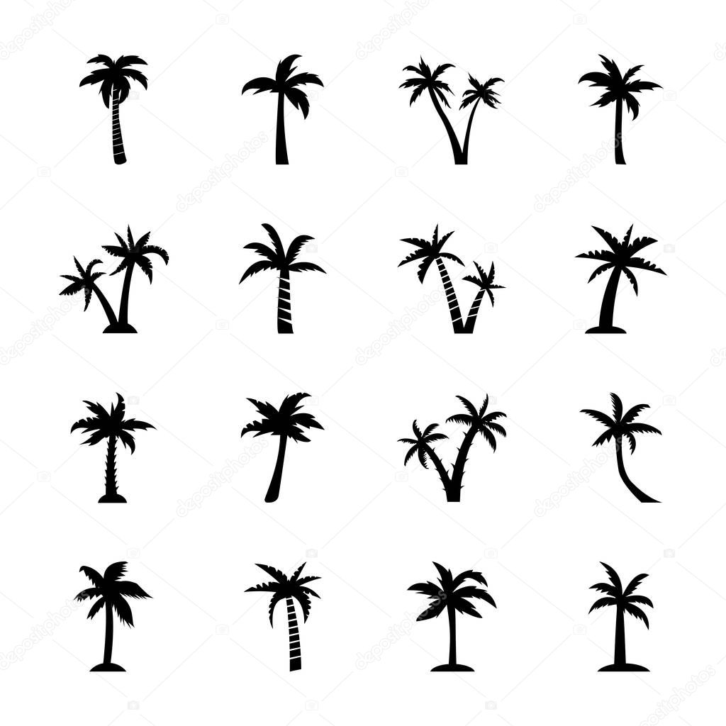 Palm Tree Outline icons