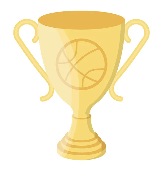 Award Team Success Representing Basketball Trophy — Stock Vector