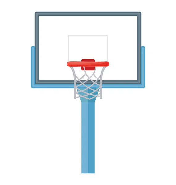 Aro Baloncesto Icono Del Vector Aro Baloncesto Neto Aislado Sobre — Vector de stock