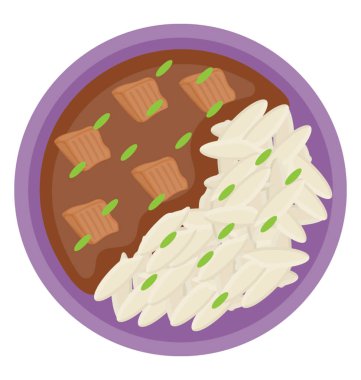 İştah açıcı yemek için soslu Akdeniz Makarna 