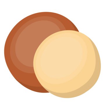 Yuvarlak kahverengi yenilebilir tohumları Macadamia bilinen 