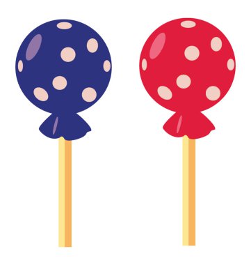 Renkli tootsie pop'ları tatlı farklı çeşit olarak 