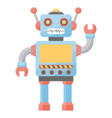 Bir oyuncak robot simgesini kullanarak oynamak için