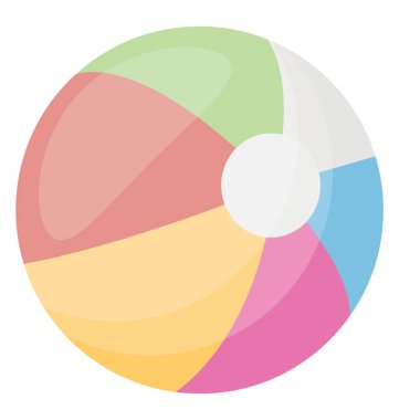 Bir ekipman heykelde kauçuk top oynarken simgesi