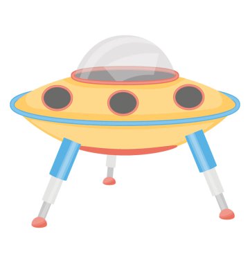 Simge oyuncak Ufo resmeden bir oyuncak uzay