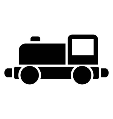 Simge bir oyun ekipmanları heykelde oyuncak tren