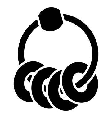 Simge bir oyun ekipmanları heykelde bebek çıngırak