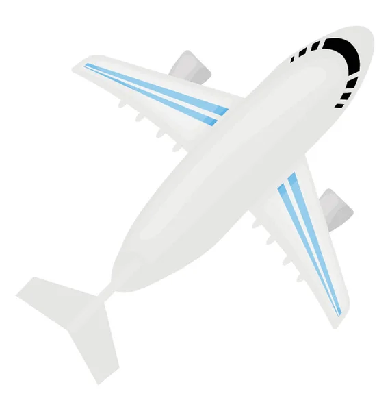 Icon Playing Equipment Depicting Toy Airplane — Stock Vector