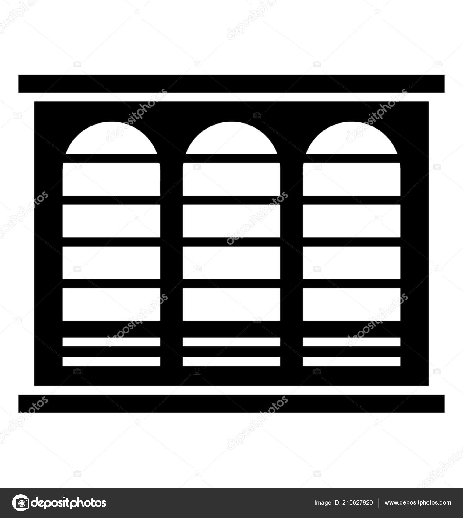 Wooden Cabinets Glass Face Dish Storage Dining Room Stock Vector