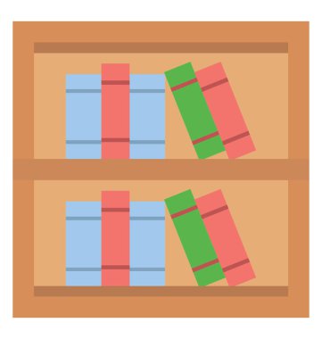 Bir kitaplık kitaplığı için simge kavramı ifade eden kitaplar 