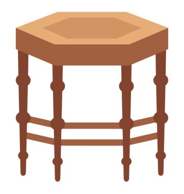 beyaz bir arka plan üzerinde ahşap ayaklı sehpa