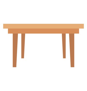 Beyaz bir arka plan üzerinde ahşap ayaklı kare sehpa