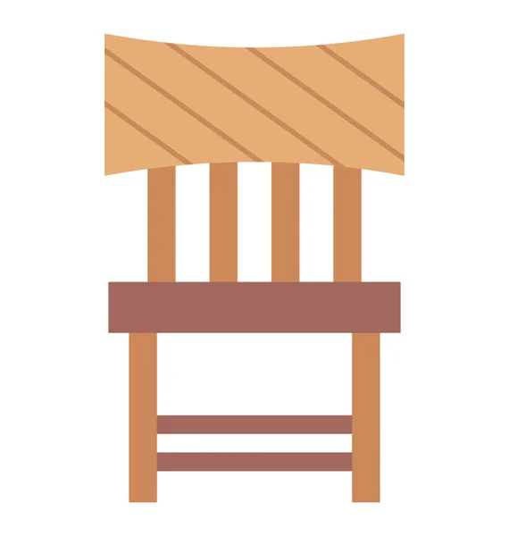 Dřevěná Židle Windsor Pro Obývací Pokoj Nábytek — Stockový vektor