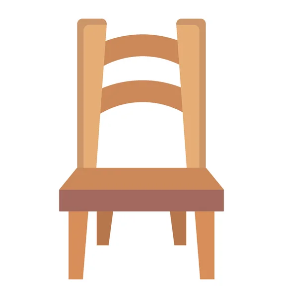 Windsor Sandalyeyle Oturma Odası Mobilya — Stok Vektör