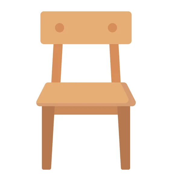 客厅家具用木制温莎椅 — 图库矢量图片