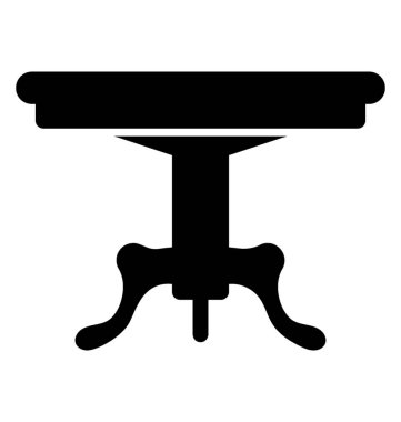 beyaz bir arka plan üzerinde ahşap ayaklı yuvarlak sehpa