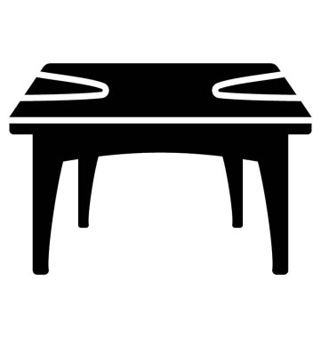 Beyaz bir arka plan üzerinde ahşap ayaklı kare yemek masası