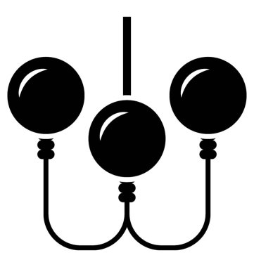 Simge vektör kristal avize lamba tavan 