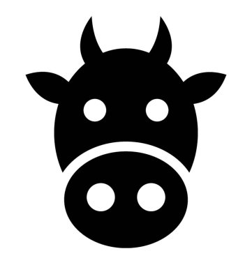 Bir hayvan yüz, inek