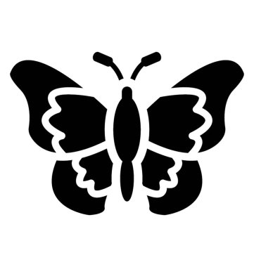 Simgesi tasarım swallowtail kelebek