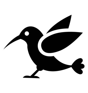 Kingfisher kuş simgesi tasarım