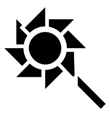 Kağıt yel değirmeni simgesi tasarım