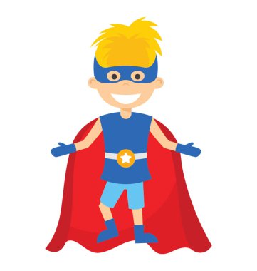 Çizgi film karakteri çocuk Süpermen  