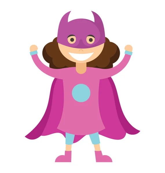Personaje Batgirl Superhéroe Cómico — Vector de stock