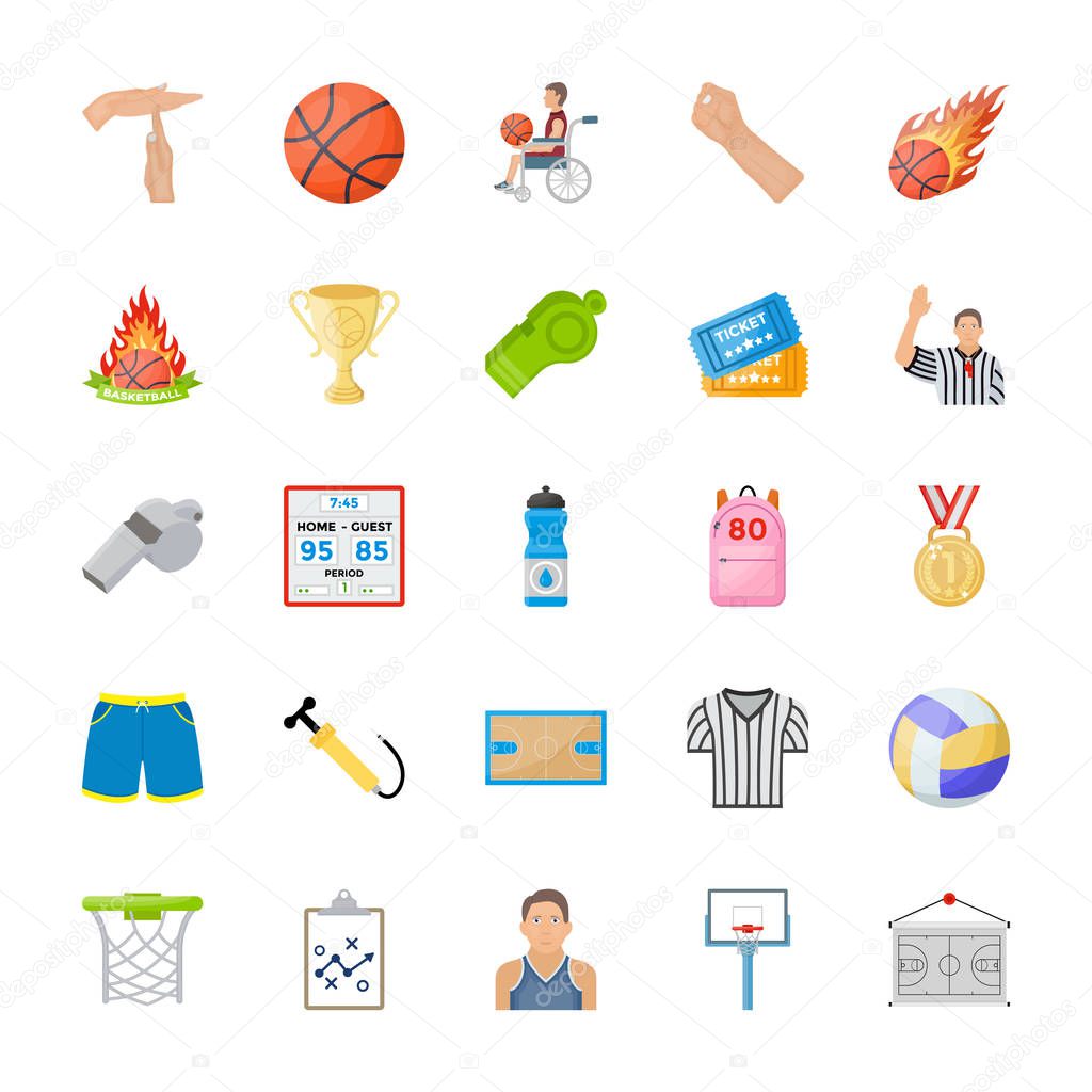 Sports Flat Vector Icons 