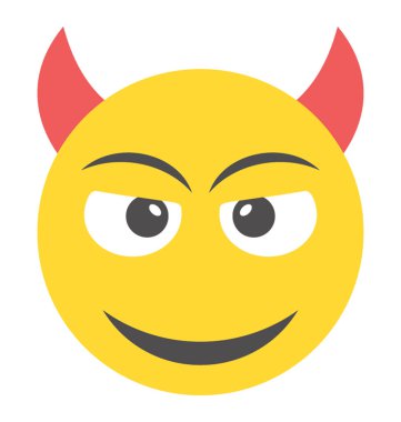 Evilness kavramı sunan bir kötü smiley