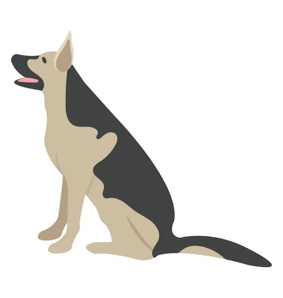 Cão Raça Doméstica Alasca Malamute — Vetor de Stock